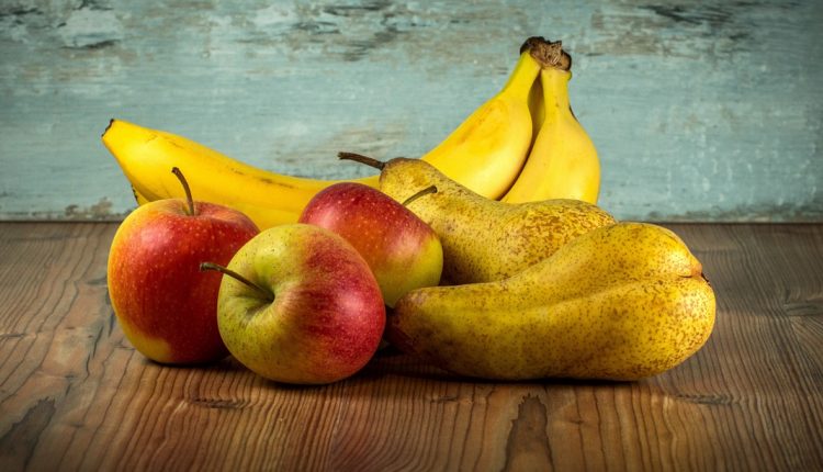 Gebarfte Hunde erhalten auch einen Apfel, eine Birne oder eine Banane